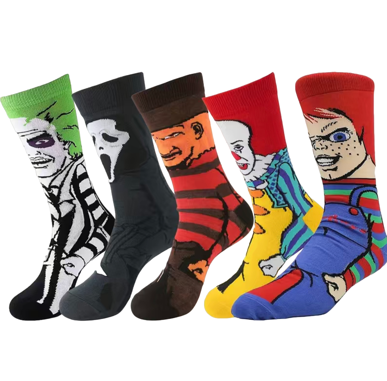 Unisex Horror Movie Cartoon Tube Socks(Beetle Juice)