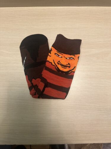 Unisex Horror Movie Cartoon Tube Socks(Freddy Krueger)