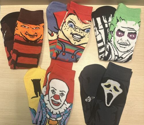 Unisex Horror Movie Cartoon Tube Socks(Scream)