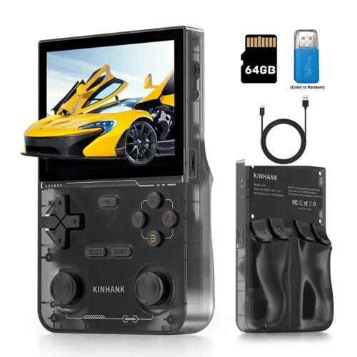 K36 Retro Handheld Video Game Console 16000+ Retro Games Emulator 3.5 in - Black