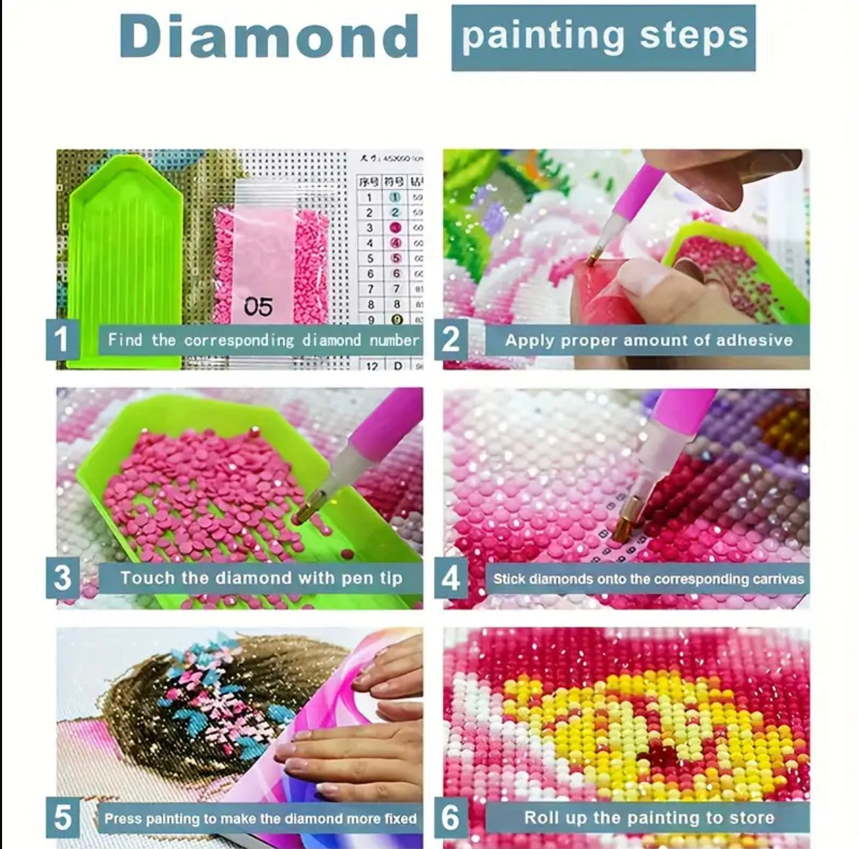 DIY Diamond Painting Kits - Many Designs To Choose From