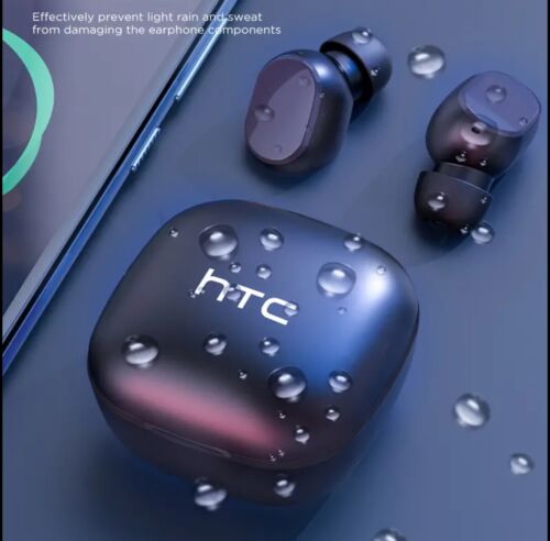 HTC True Wireless Earbuds Bluetooth 5.1 with USB-C Charging Case,