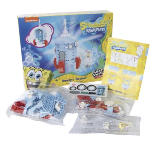 SpongeBob SquarePants Snap & Switch Sandy’s Rocket Construction Set 95 Pieces