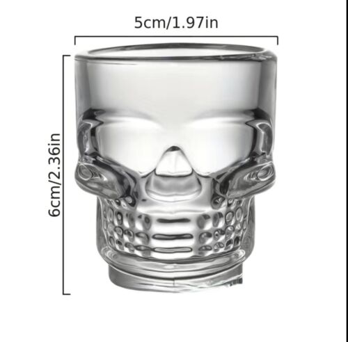 Skull Shot Glasses Celebration Drinking Party Decor