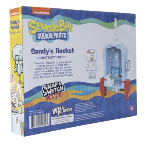 SpongeBob SquarePants Snap & Switch Sandy’s Rocket Construction Set 95 Pieces