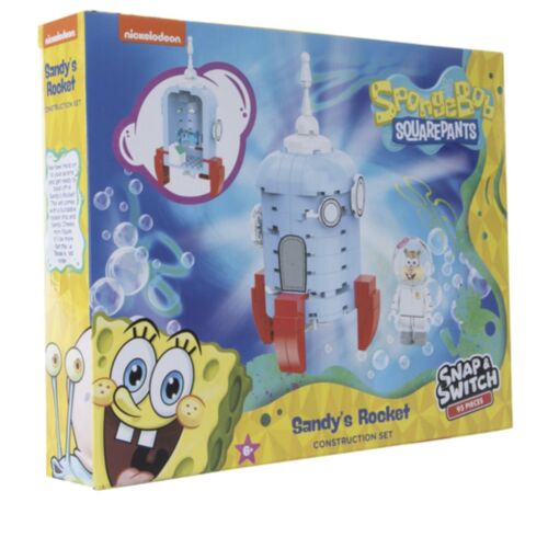 SpongeBob SquarePants Snap & Switch Sandy’s Rocket Construction Set 95 Pieces