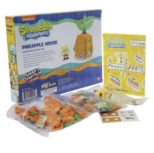 SpongeBob Squarepants Pineapple House Snap & Switch Construction Set New Sealed